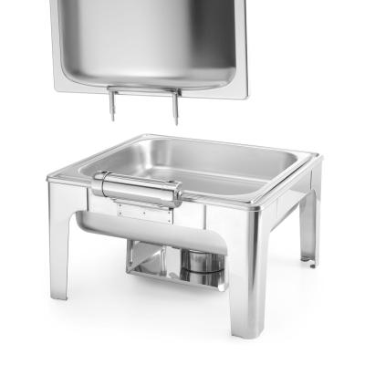 Chafing GN 2/3 saténový vzhled, HENDI, Profi Line, 6L, 395x430x(H)290mm | 470275
